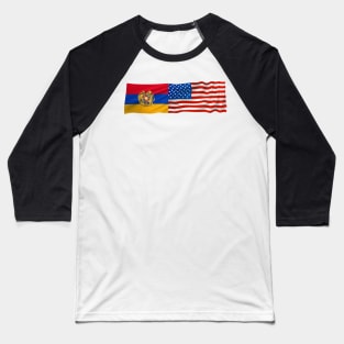 American Armenian Flag Baseball T-Shirt